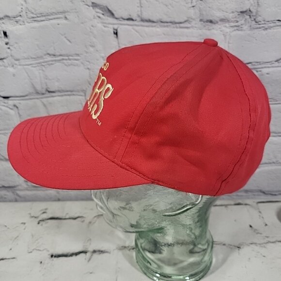 Vintage San Francisco 49ers Red Snapback Hat Cap AJD Embroidered Logo Football - Picture 3 of 10